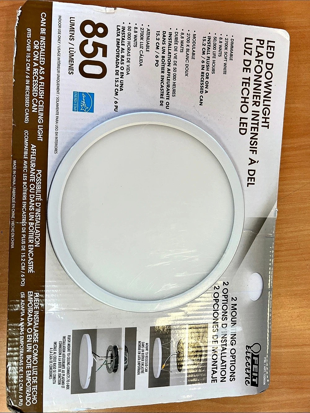 Elco Lighting LED Downlight Plafond Wall Lights LED 6 in 6 in LED Downlight
